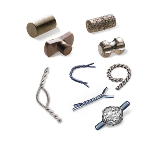 Marcatori del sito di biopsia mammaria Hologic su sfondo bianco