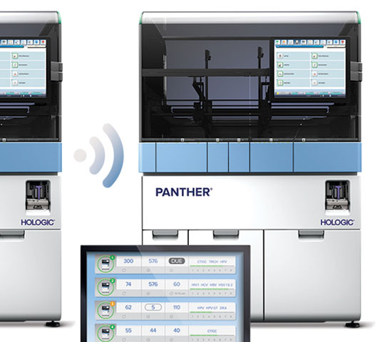 Hologic Panther® Link su sfondo bianco