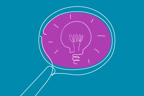 Illustrazione di una lampadina