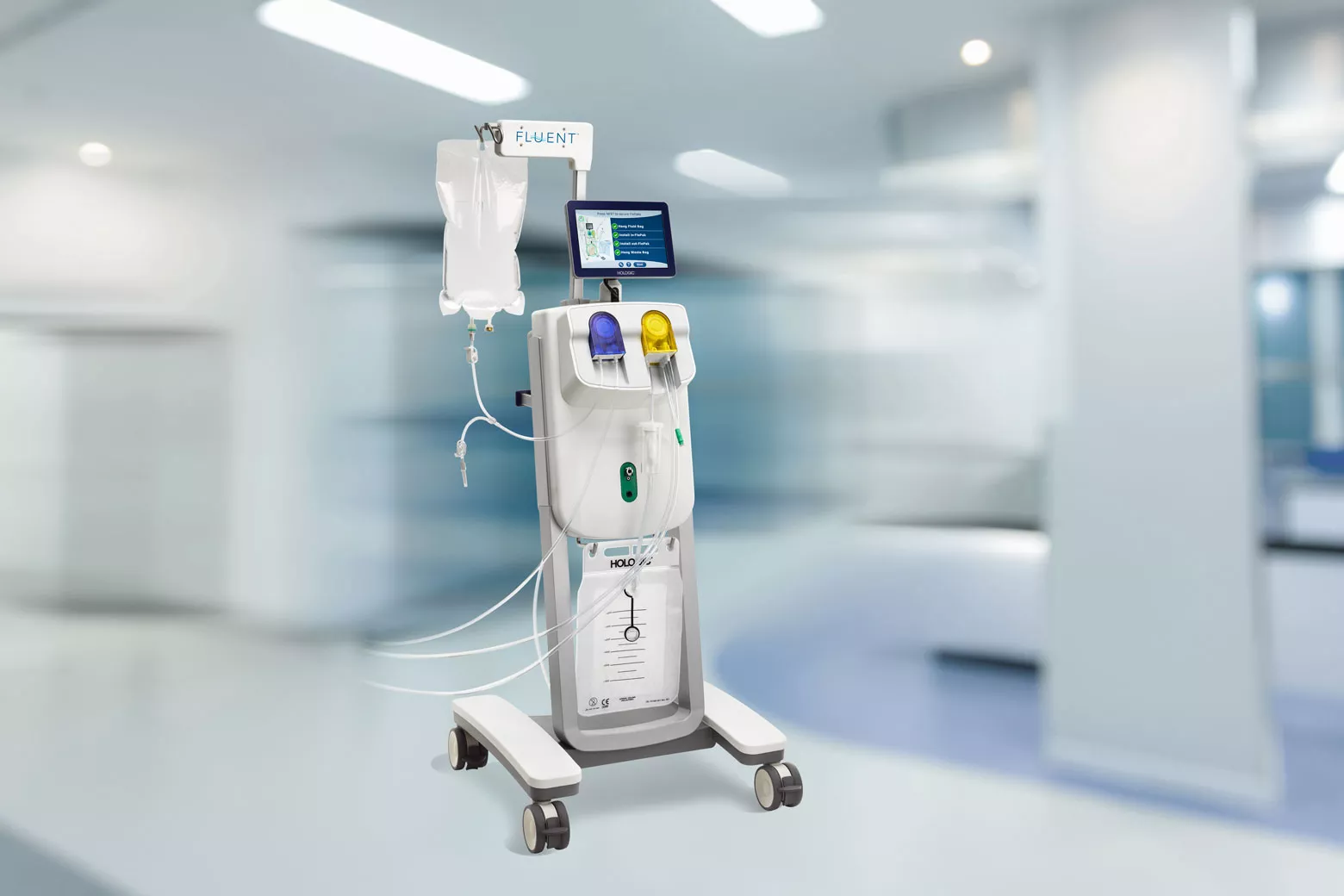 Sistema di Gestione dei Fluidi Fluent® su sfondo bianco