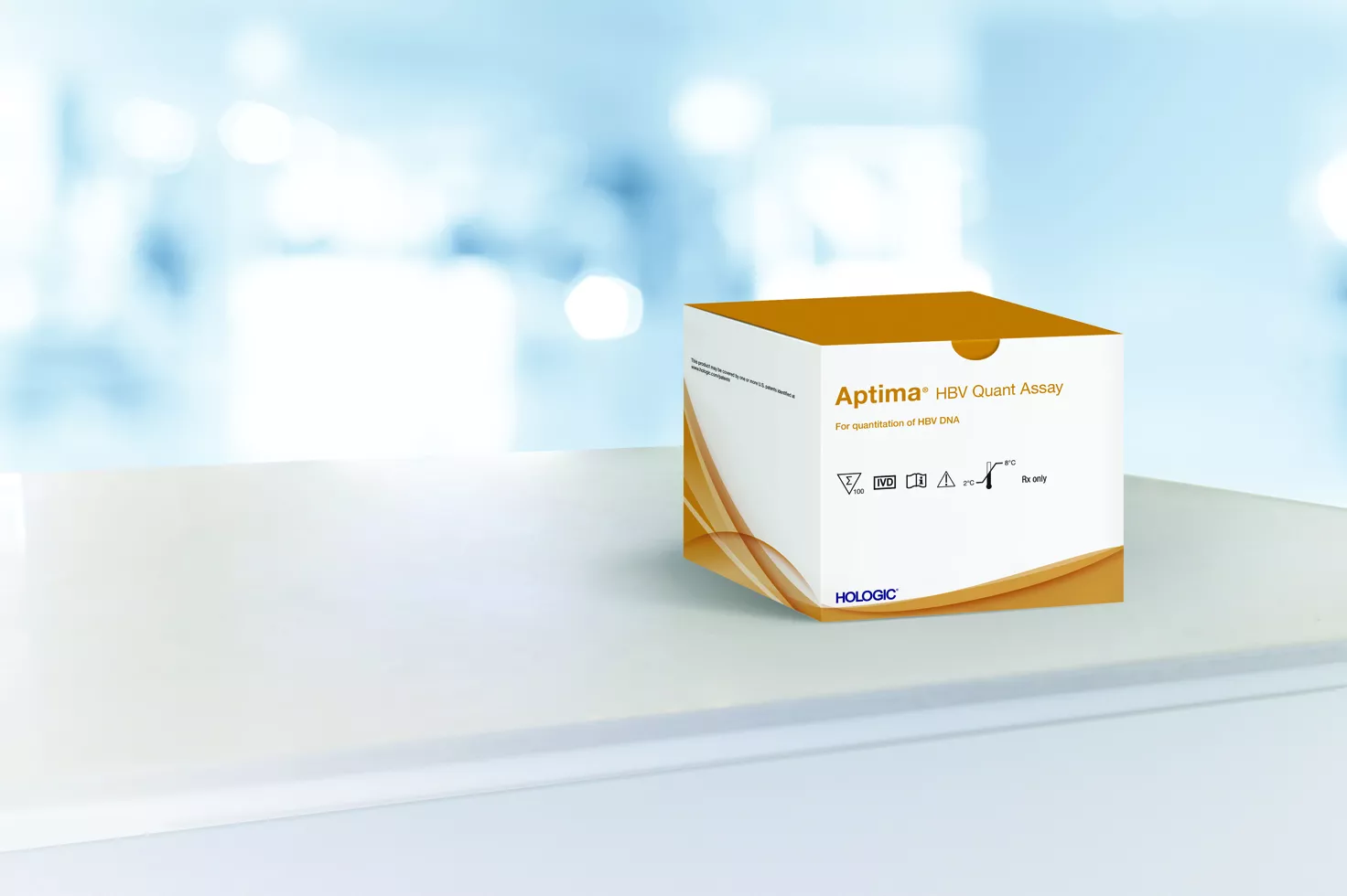 Aptima™ HBV Quant Assay Hologic su sfondo bianco
