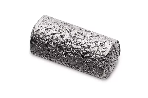 Marcatore del sito bioptico TriMark a cilindro su sfondo bianco