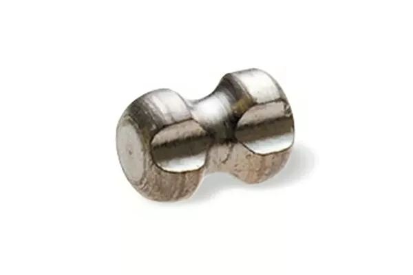 Marcatore del sito bioptico TriMark a clessidra su sfondo bianco