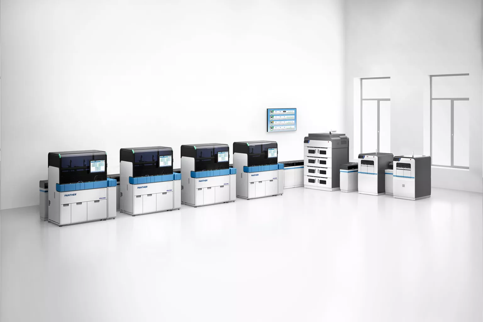 Piattaforma Panther Hologic su sfondo bianco