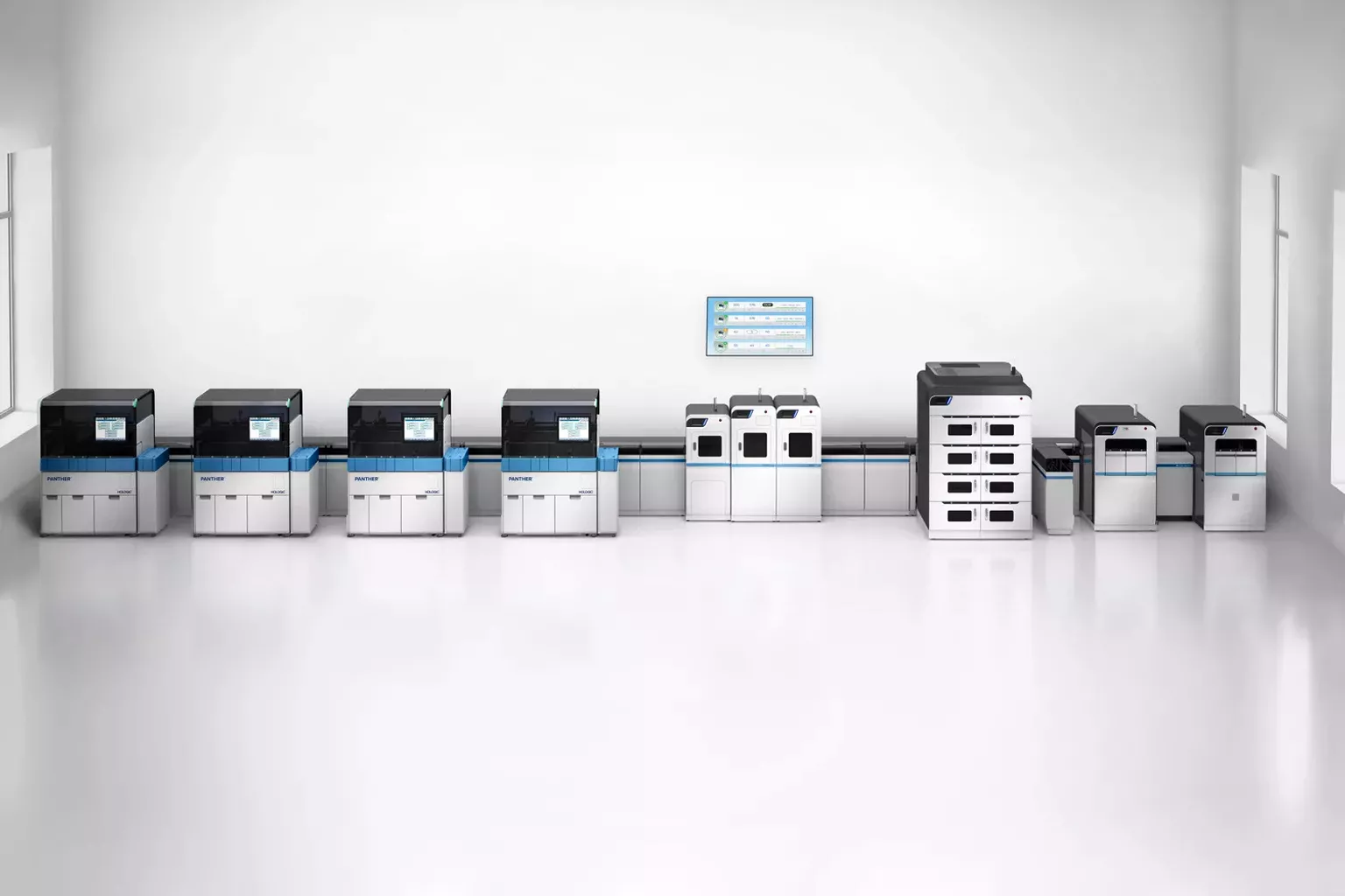 Piattaforma Panther Hologic su sfondo bianco