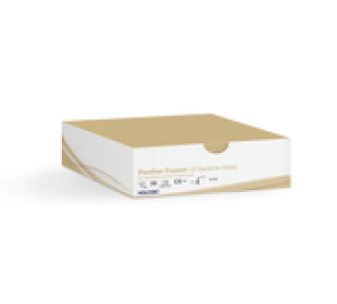 Scatola del test su sfondo bianco